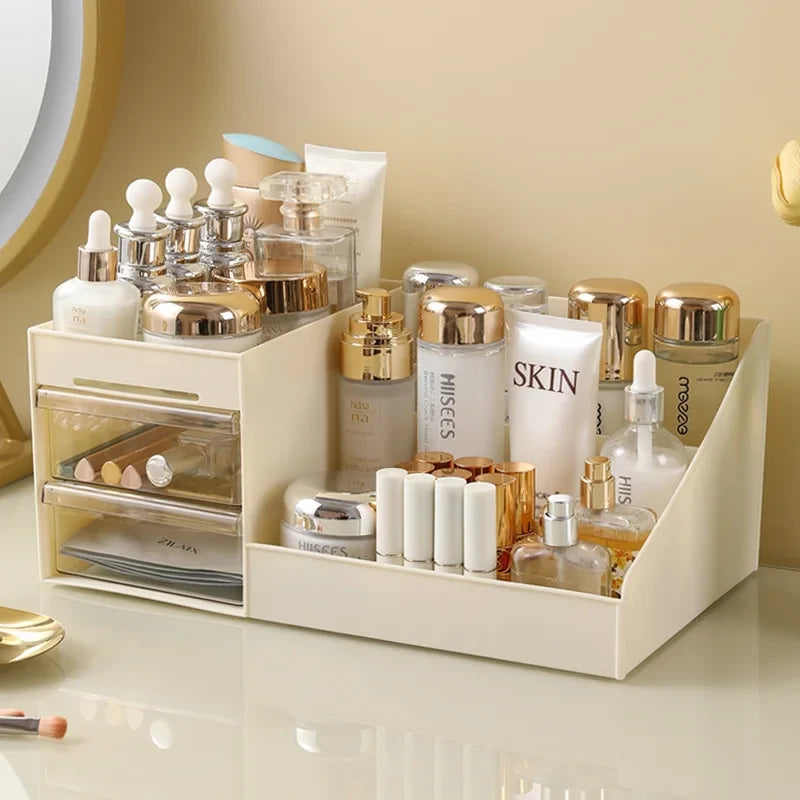 Clear Vanity Drawer Makeup Organizer