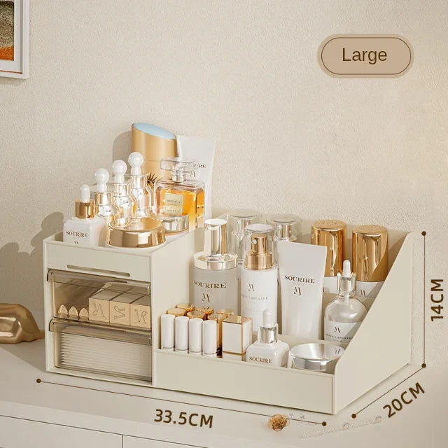 Clear Vanity Drawer Makeup Organizer